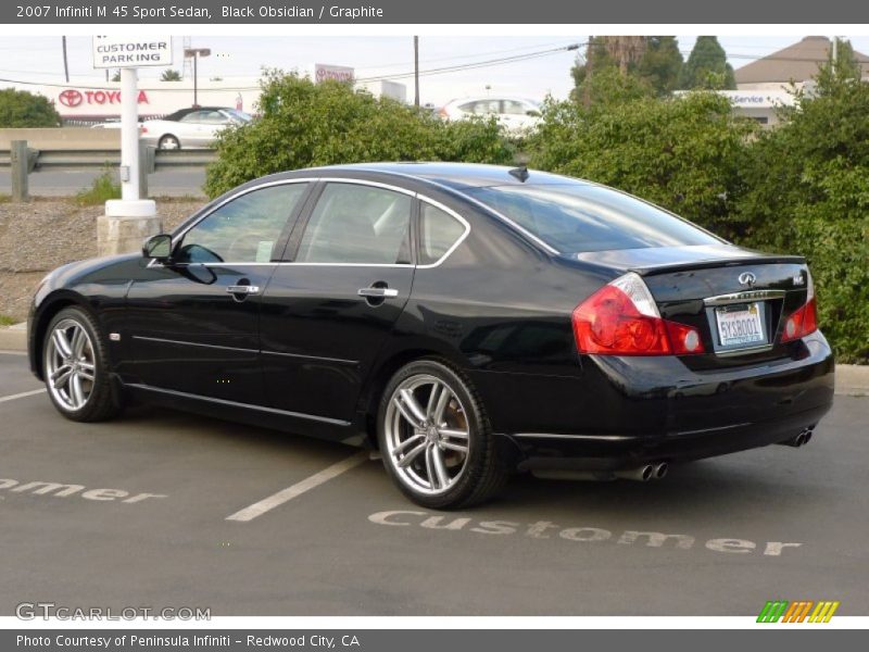 Black Obsidian / Graphite 2007 Infiniti M 45 Sport Sedan