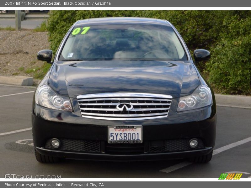 Black Obsidian / Graphite 2007 Infiniti M 45 Sport Sedan
