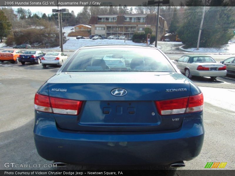 Aquamarine Pearl / Gray 2006 Hyundai Sonata GLS V6