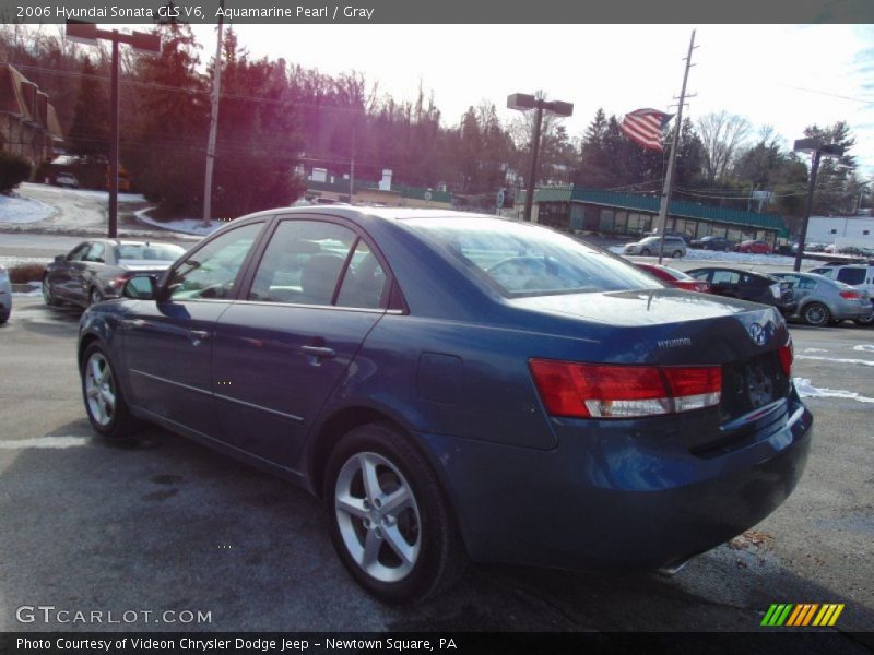 Aquamarine Pearl / Gray 2006 Hyundai Sonata GLS V6