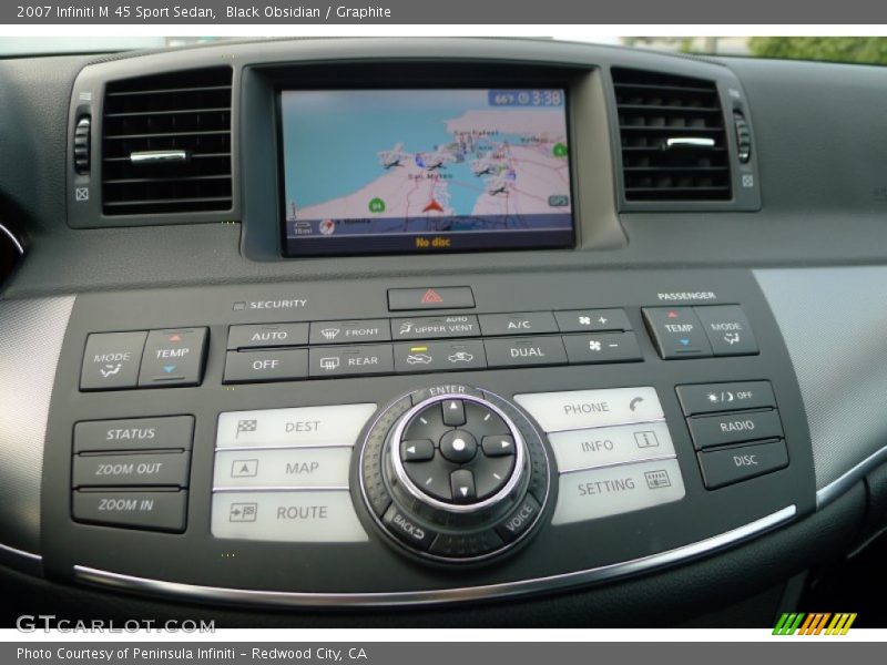 Black Obsidian / Graphite 2007 Infiniti M 45 Sport Sedan