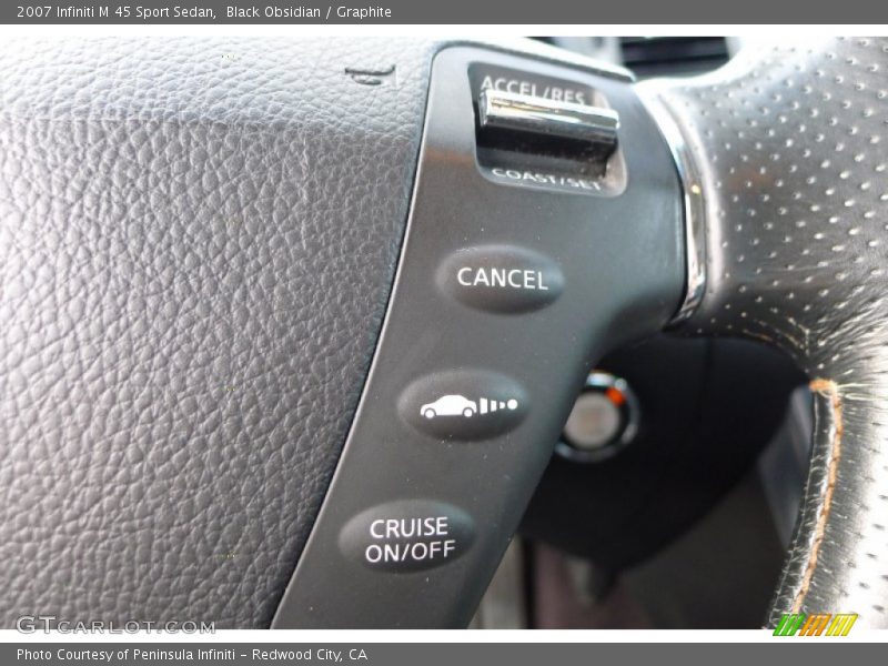 Black Obsidian / Graphite 2007 Infiniti M 45 Sport Sedan