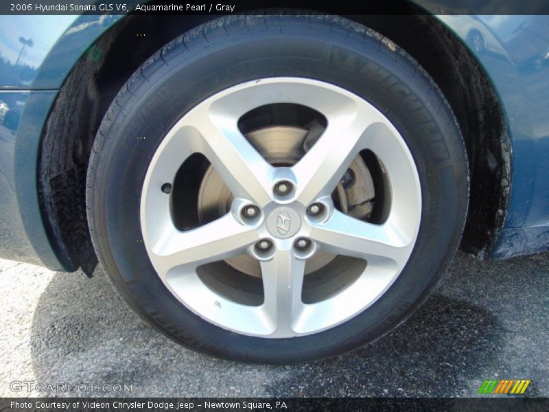Aquamarine Pearl / Gray 2006 Hyundai Sonata GLS V6