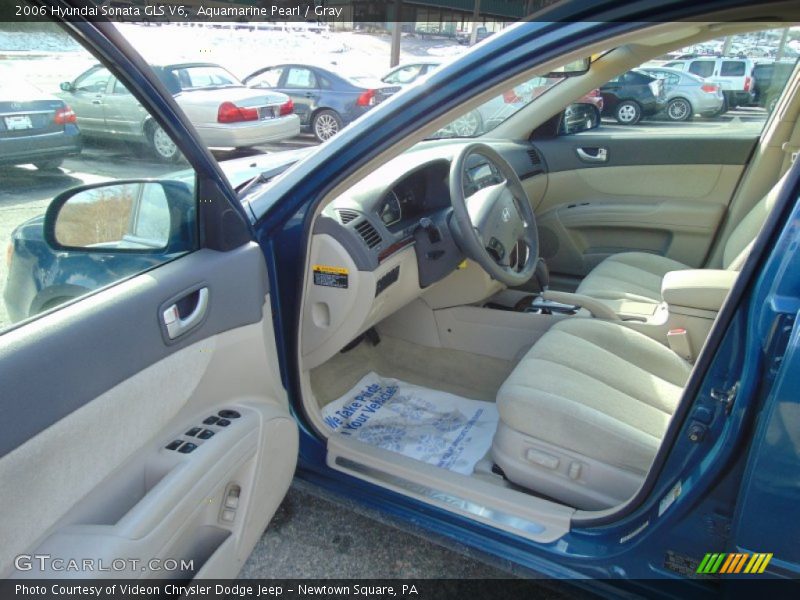 Aquamarine Pearl / Gray 2006 Hyundai Sonata GLS V6