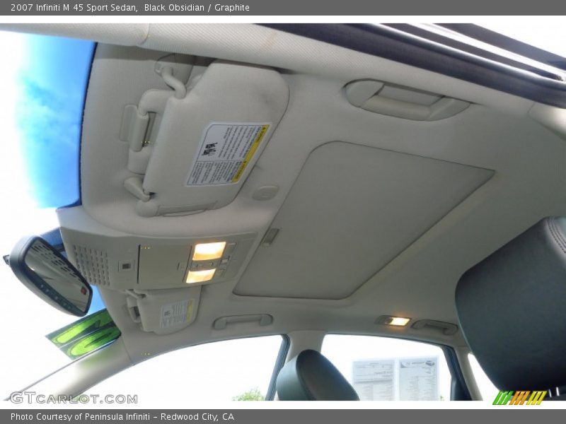 Black Obsidian / Graphite 2007 Infiniti M 45 Sport Sedan