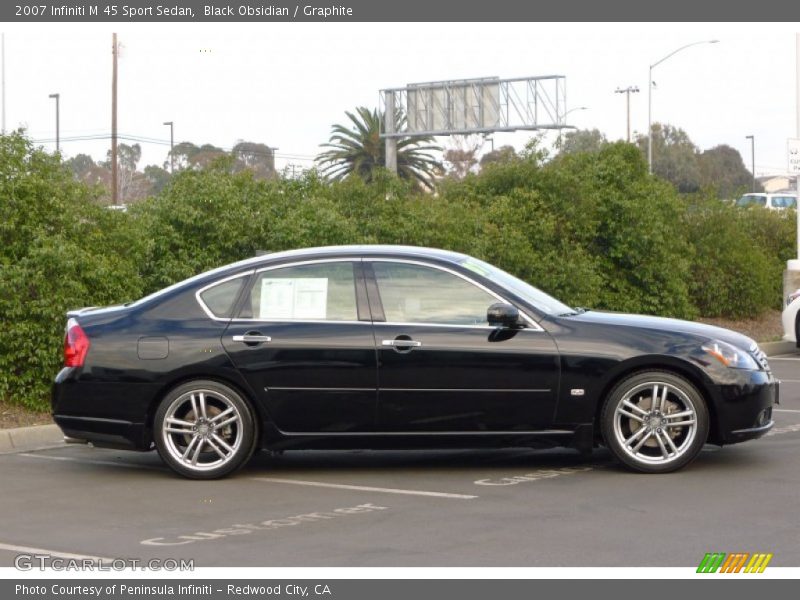 Black Obsidian / Graphite 2007 Infiniti M 45 Sport Sedan