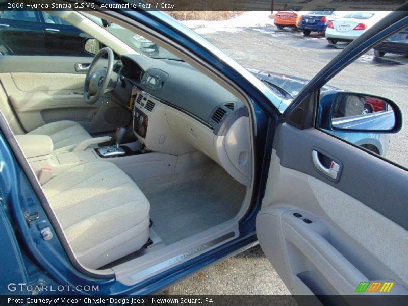 Aquamarine Pearl / Gray 2006 Hyundai Sonata GLS V6