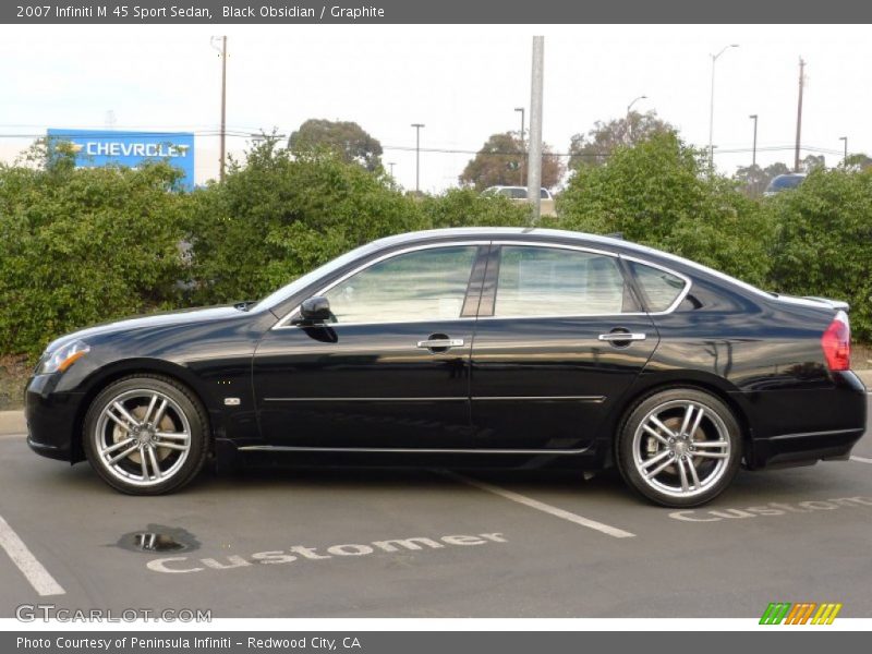 Black Obsidian / Graphite 2007 Infiniti M 45 Sport Sedan