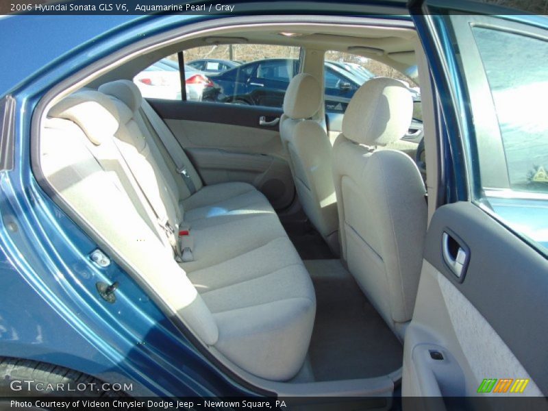 Aquamarine Pearl / Gray 2006 Hyundai Sonata GLS V6