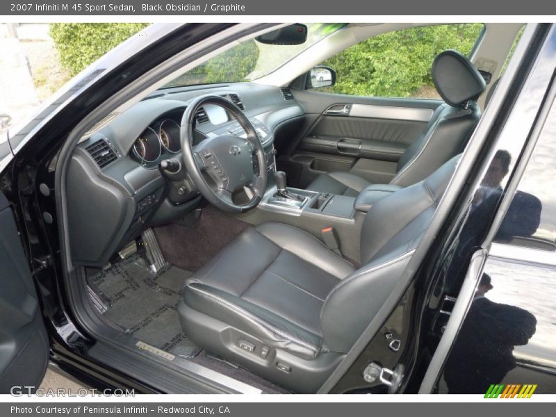 Black Obsidian / Graphite 2007 Infiniti M 45 Sport Sedan