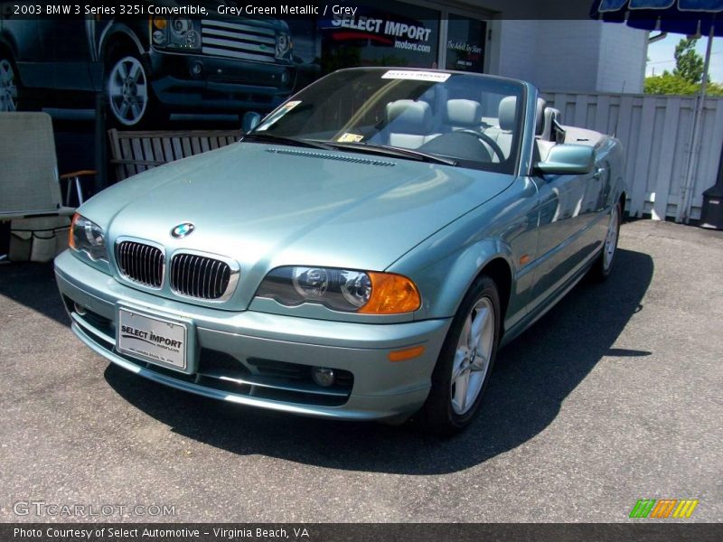 Grey Green Metallic / Grey 2003 BMW 3 Series 325i Convertible