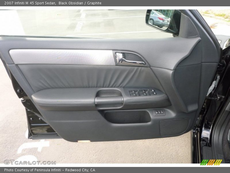 Black Obsidian / Graphite 2007 Infiniti M 45 Sport Sedan