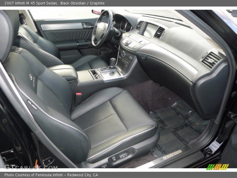 Black Obsidian / Graphite 2007 Infiniti M 45 Sport Sedan