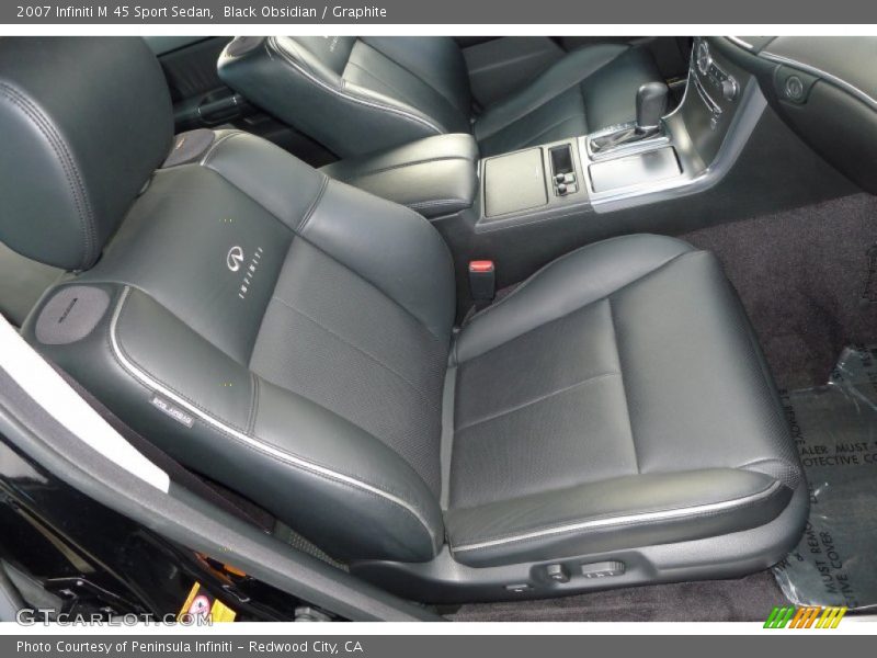Black Obsidian / Graphite 2007 Infiniti M 45 Sport Sedan