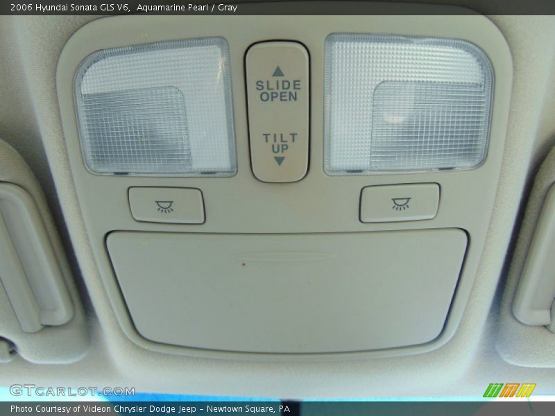 Aquamarine Pearl / Gray 2006 Hyundai Sonata GLS V6