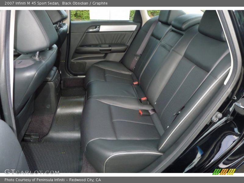Black Obsidian / Graphite 2007 Infiniti M 45 Sport Sedan