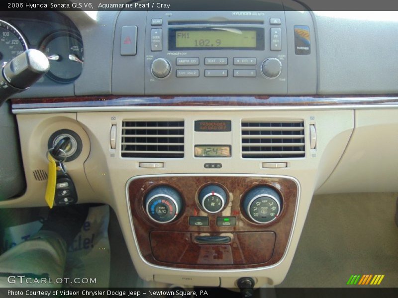 Aquamarine Pearl / Gray 2006 Hyundai Sonata GLS V6