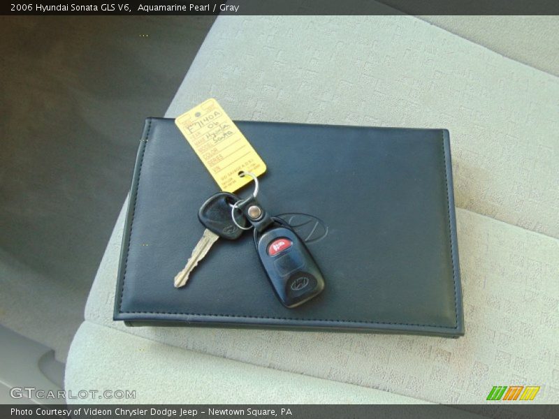 Aquamarine Pearl / Gray 2006 Hyundai Sonata GLS V6