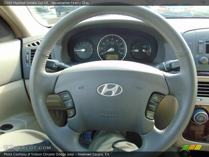 Aquamarine Pearl / Gray 2006 Hyundai Sonata GLS V6