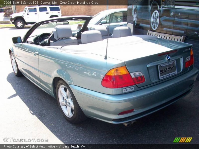 Grey Green Metallic / Grey 2003 BMW 3 Series 325i Convertible