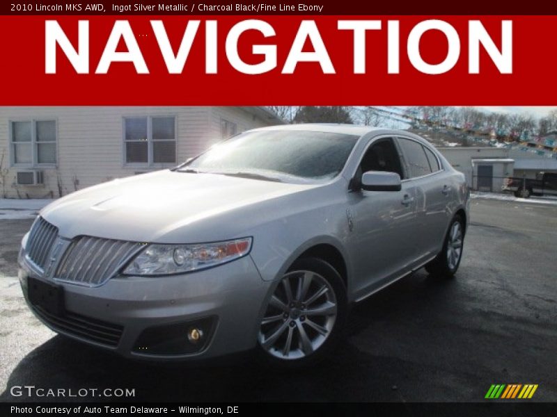 Ingot Silver Metallic / Charcoal Black/Fine Line Ebony 2010 Lincoln MKS AWD