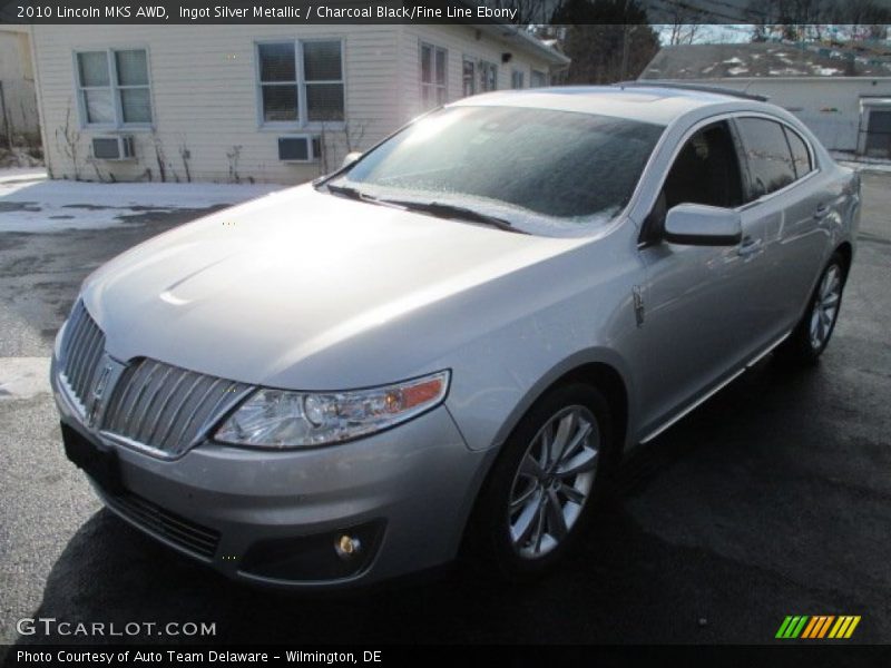 Ingot Silver Metallic / Charcoal Black/Fine Line Ebony 2010 Lincoln MKS AWD