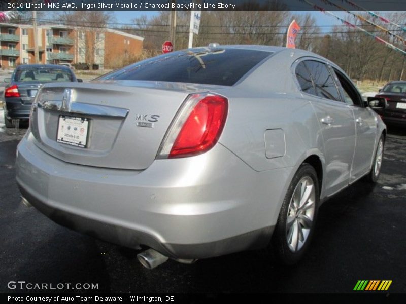 Ingot Silver Metallic / Charcoal Black/Fine Line Ebony 2010 Lincoln MKS AWD