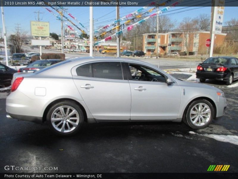 Ingot Silver Metallic / Charcoal Black/Fine Line Ebony 2010 Lincoln MKS AWD