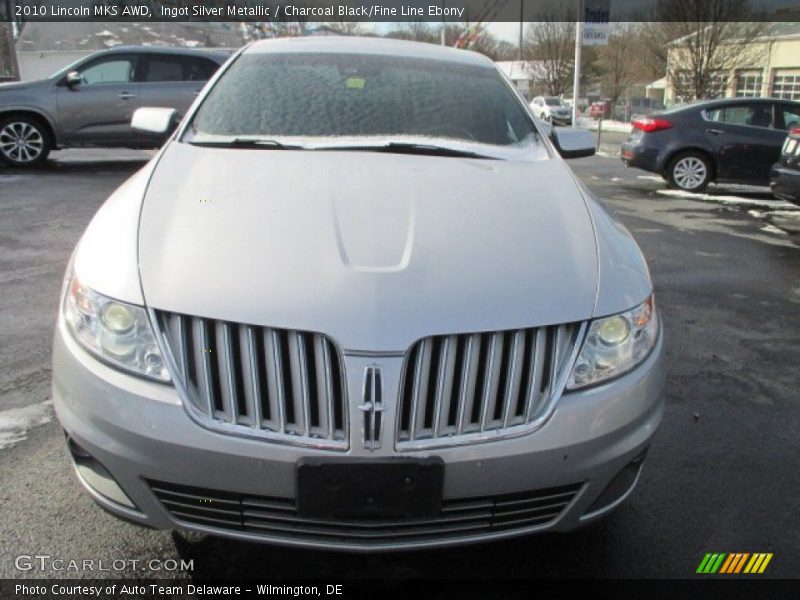Ingot Silver Metallic / Charcoal Black/Fine Line Ebony 2010 Lincoln MKS AWD