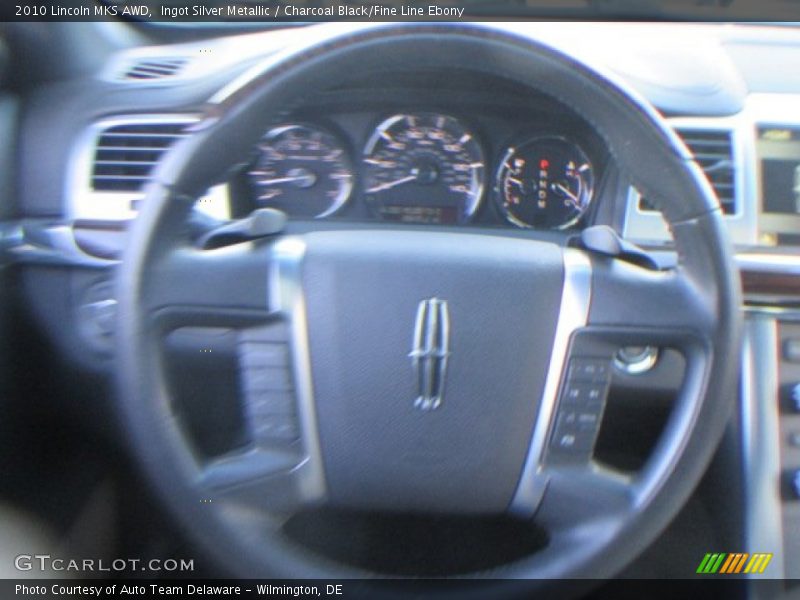 Ingot Silver Metallic / Charcoal Black/Fine Line Ebony 2010 Lincoln MKS AWD