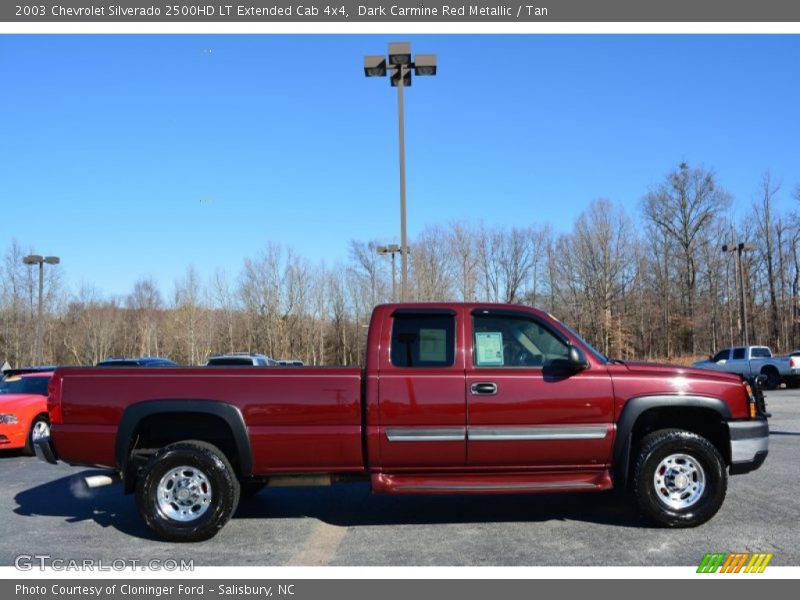 Dark Carmine Red Metallic / Tan 2003 Chevrolet Silverado 2500HD LT Extended Cab 4x4