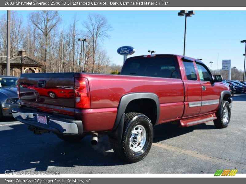 Dark Carmine Red Metallic / Tan 2003 Chevrolet Silverado 2500HD LT Extended Cab 4x4