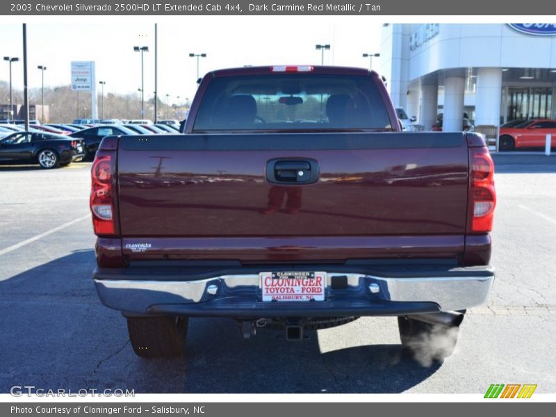 Dark Carmine Red Metallic / Tan 2003 Chevrolet Silverado 2500HD LT Extended Cab 4x4