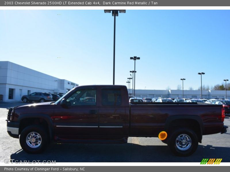 Dark Carmine Red Metallic / Tan 2003 Chevrolet Silverado 2500HD LT Extended Cab 4x4