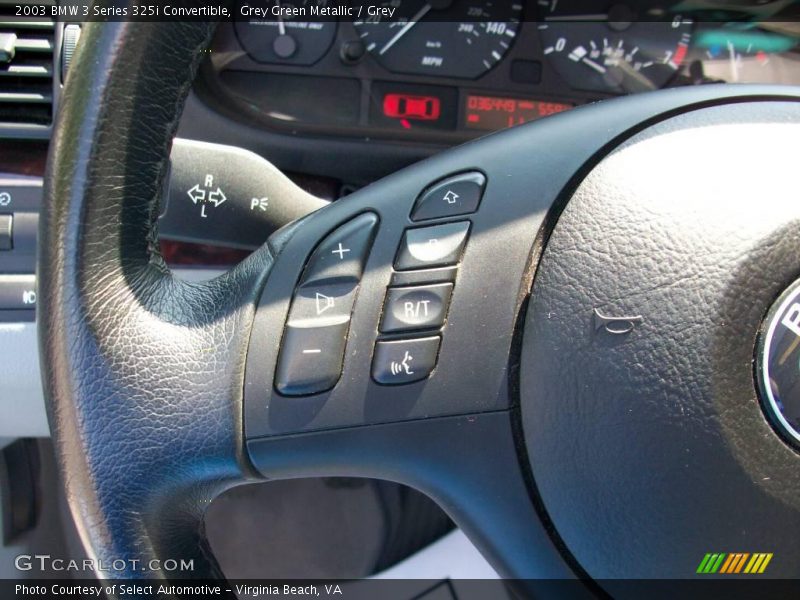 Grey Green Metallic / Grey 2003 BMW 3 Series 325i Convertible