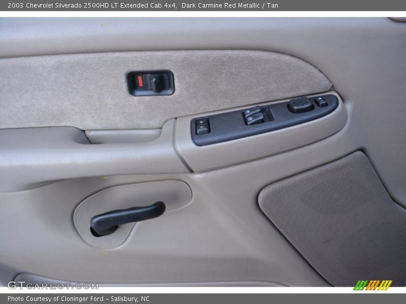 Dark Carmine Red Metallic / Tan 2003 Chevrolet Silverado 2500HD LT Extended Cab 4x4