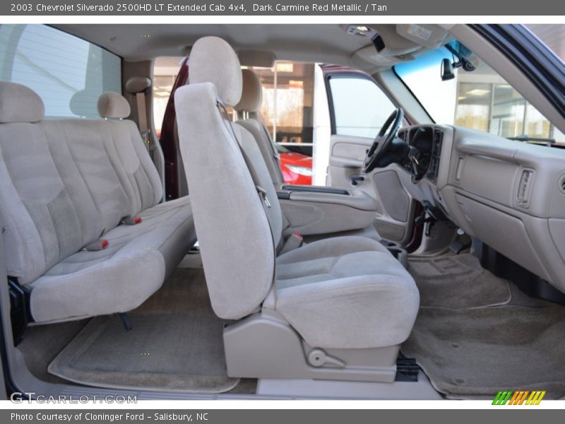 Dark Carmine Red Metallic / Tan 2003 Chevrolet Silverado 2500HD LT Extended Cab 4x4