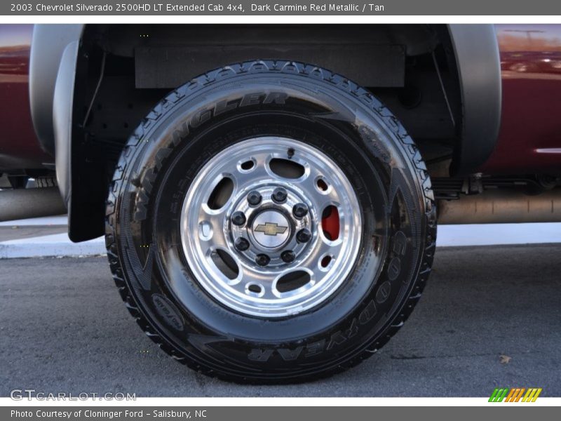 Dark Carmine Red Metallic / Tan 2003 Chevrolet Silverado 2500HD LT Extended Cab 4x4