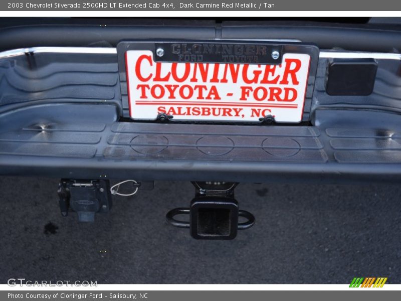 Dark Carmine Red Metallic / Tan 2003 Chevrolet Silverado 2500HD LT Extended Cab 4x4
