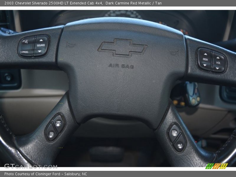Dark Carmine Red Metallic / Tan 2003 Chevrolet Silverado 2500HD LT Extended Cab 4x4