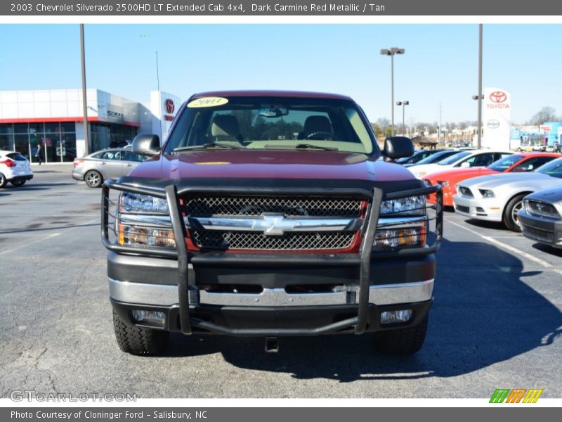 Dark Carmine Red Metallic / Tan 2003 Chevrolet Silverado 2500HD LT Extended Cab 4x4