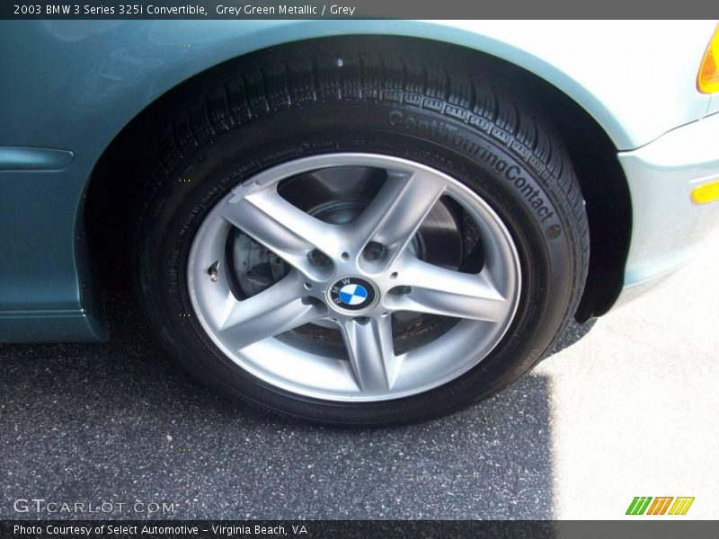 Grey Green Metallic / Grey 2003 BMW 3 Series 325i Convertible