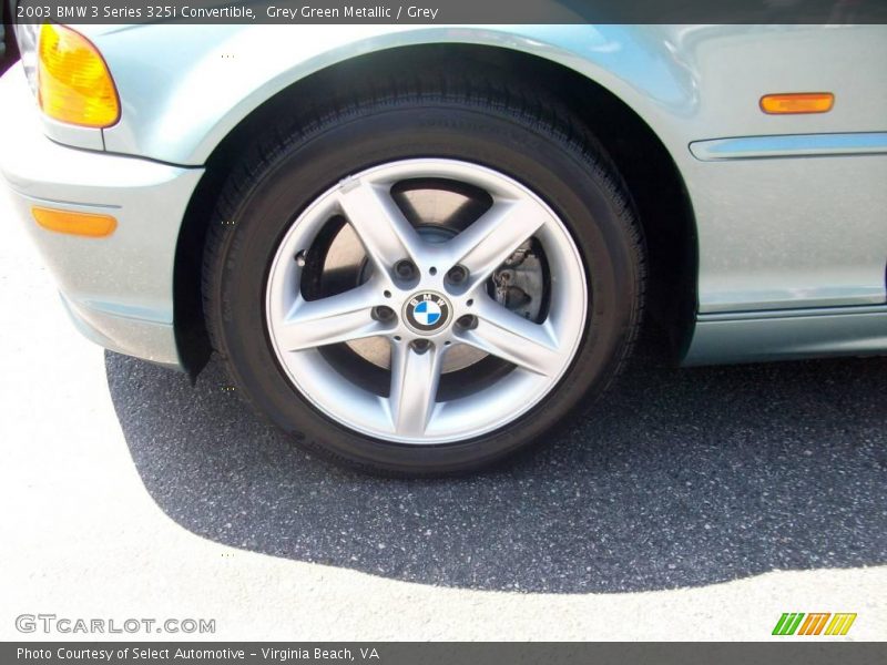 Grey Green Metallic / Grey 2003 BMW 3 Series 325i Convertible