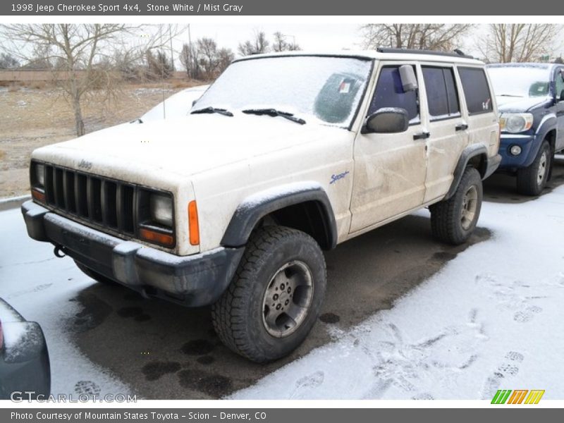 Stone White / Mist Gray 1998 Jeep Cherokee Sport 4x4