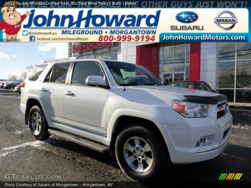 Blizzard White Pearl / Black Leather 2011 Toyota 4Runner Limited 4x4