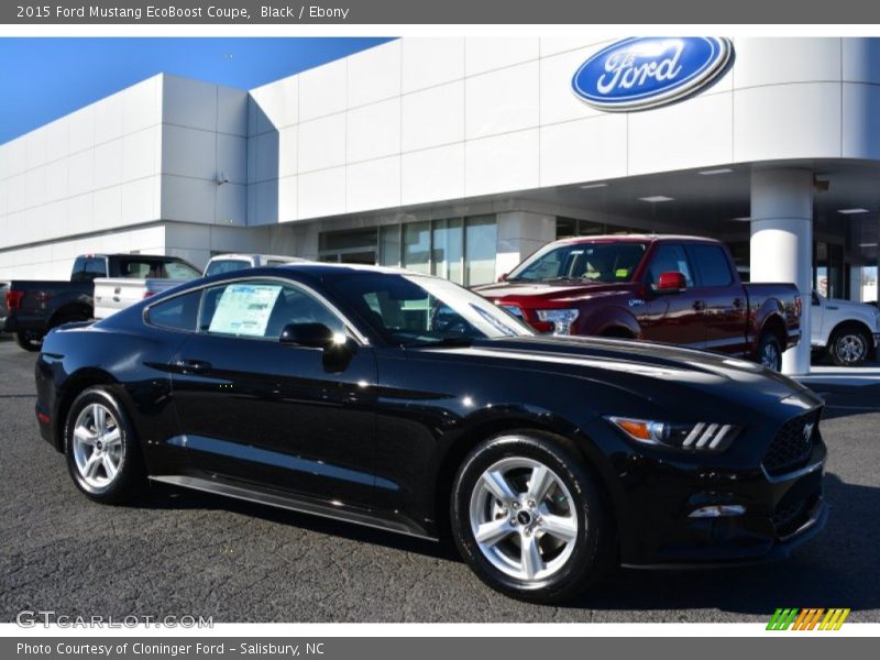 Black / Ebony 2015 Ford Mustang EcoBoost Coupe