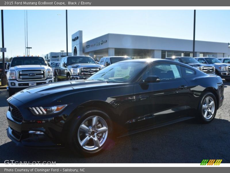 Black / Ebony 2015 Ford Mustang EcoBoost Coupe