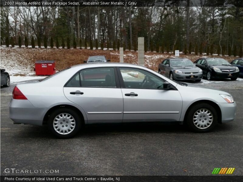 Alabaster Silver Metallic / Gray 2007 Honda Accord Value Package Sedan