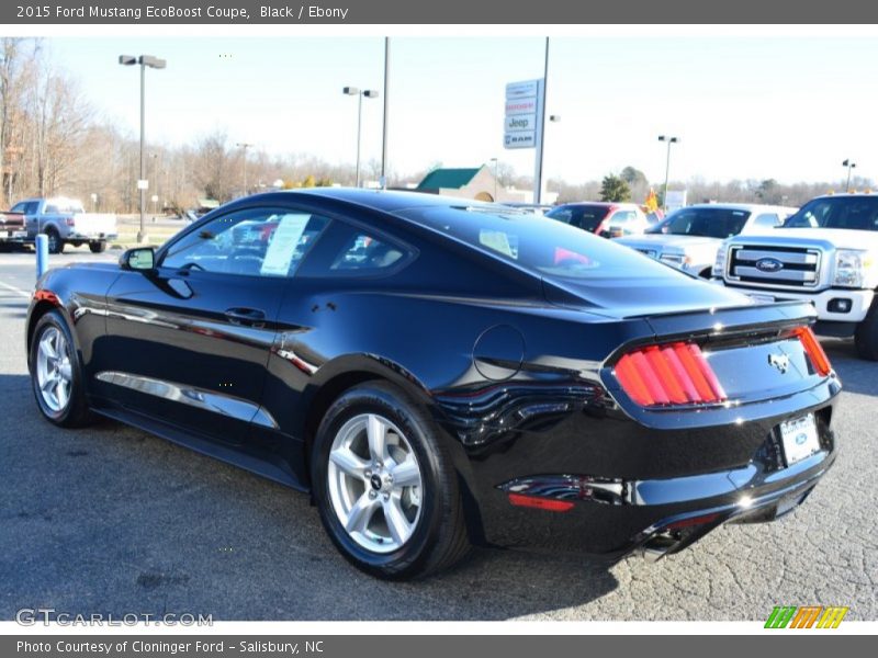 Black / Ebony 2015 Ford Mustang EcoBoost Coupe