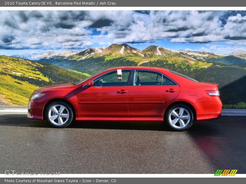 Barcelona Red Metallic / Ash Gray 2010 Toyota Camry SE V6